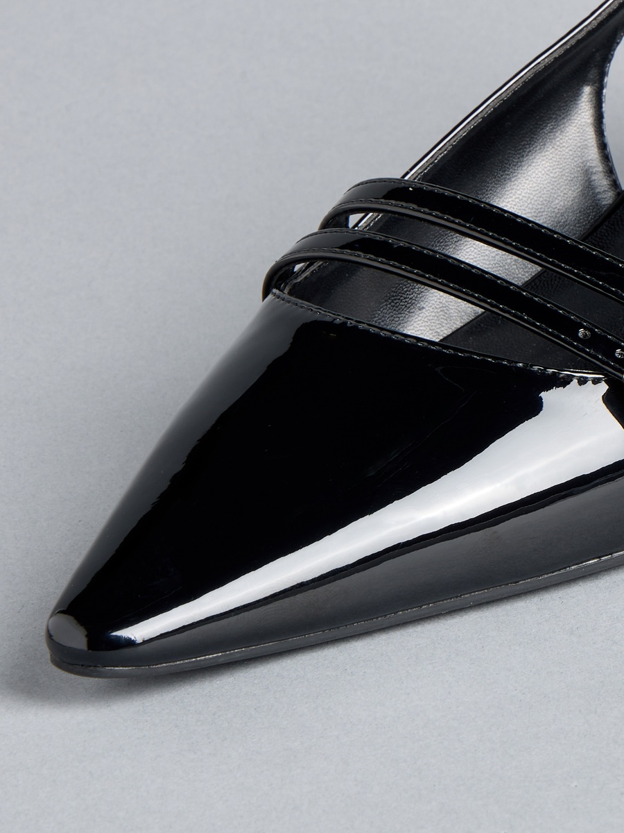 Buckle Detail Slingback Shoes