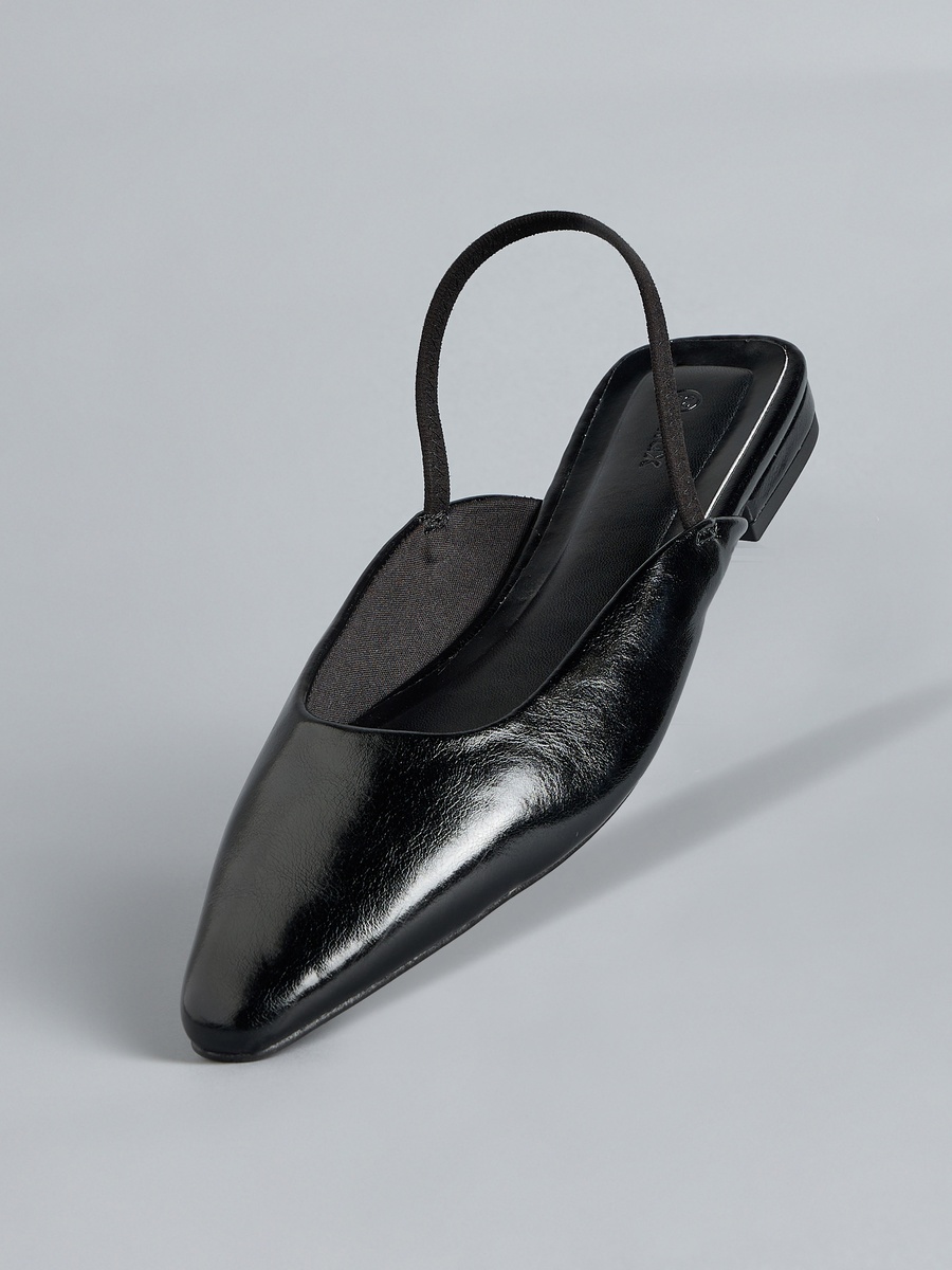 Plain Pointed Toe Slingback Shoes