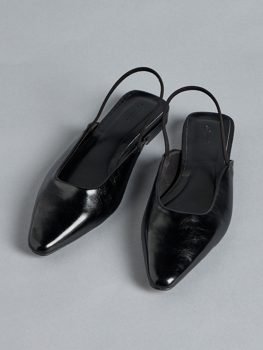 Plain Pointed Toe Slingback Shoes