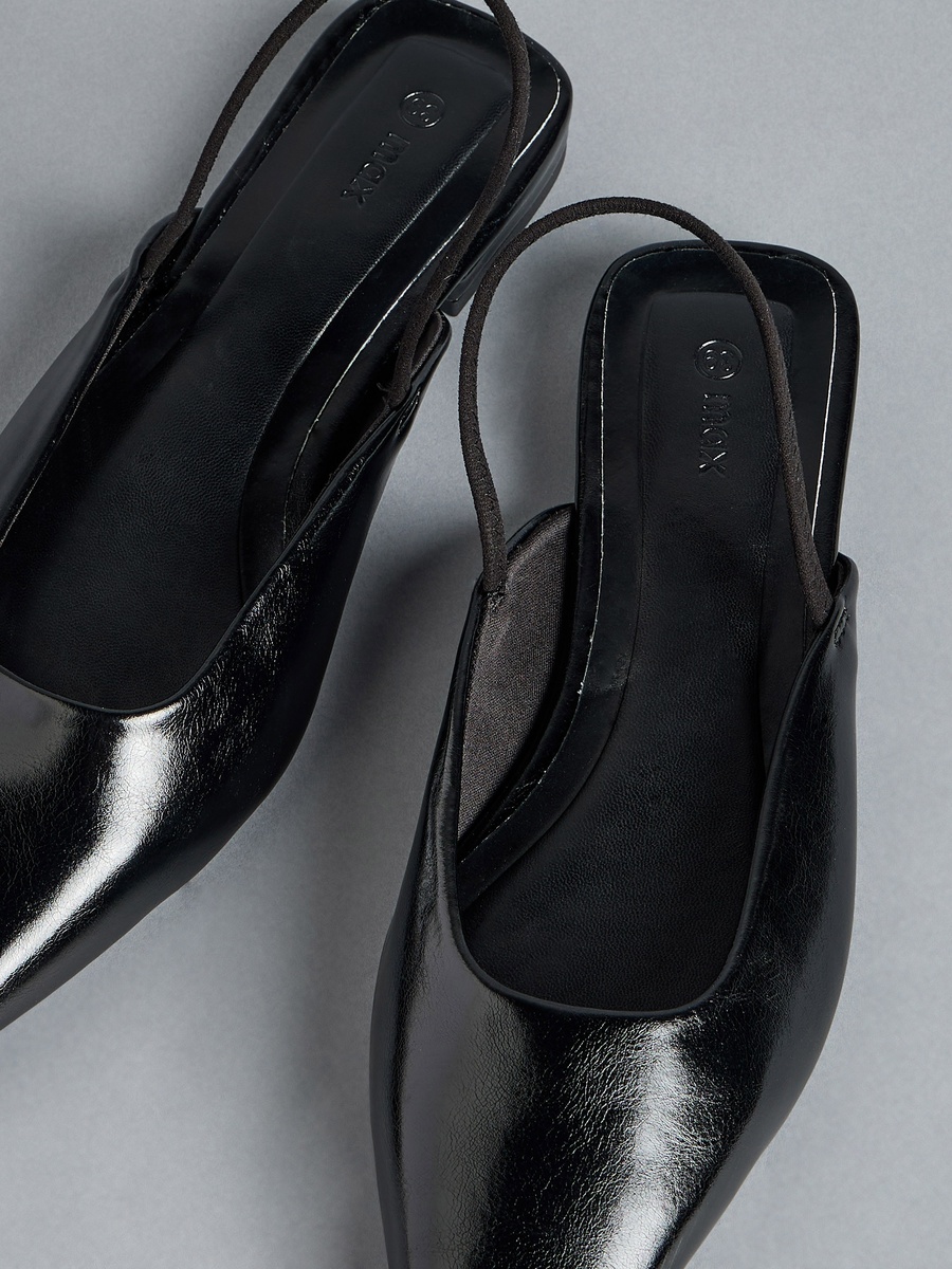 Plain Pointed Toe Slingback Shoes