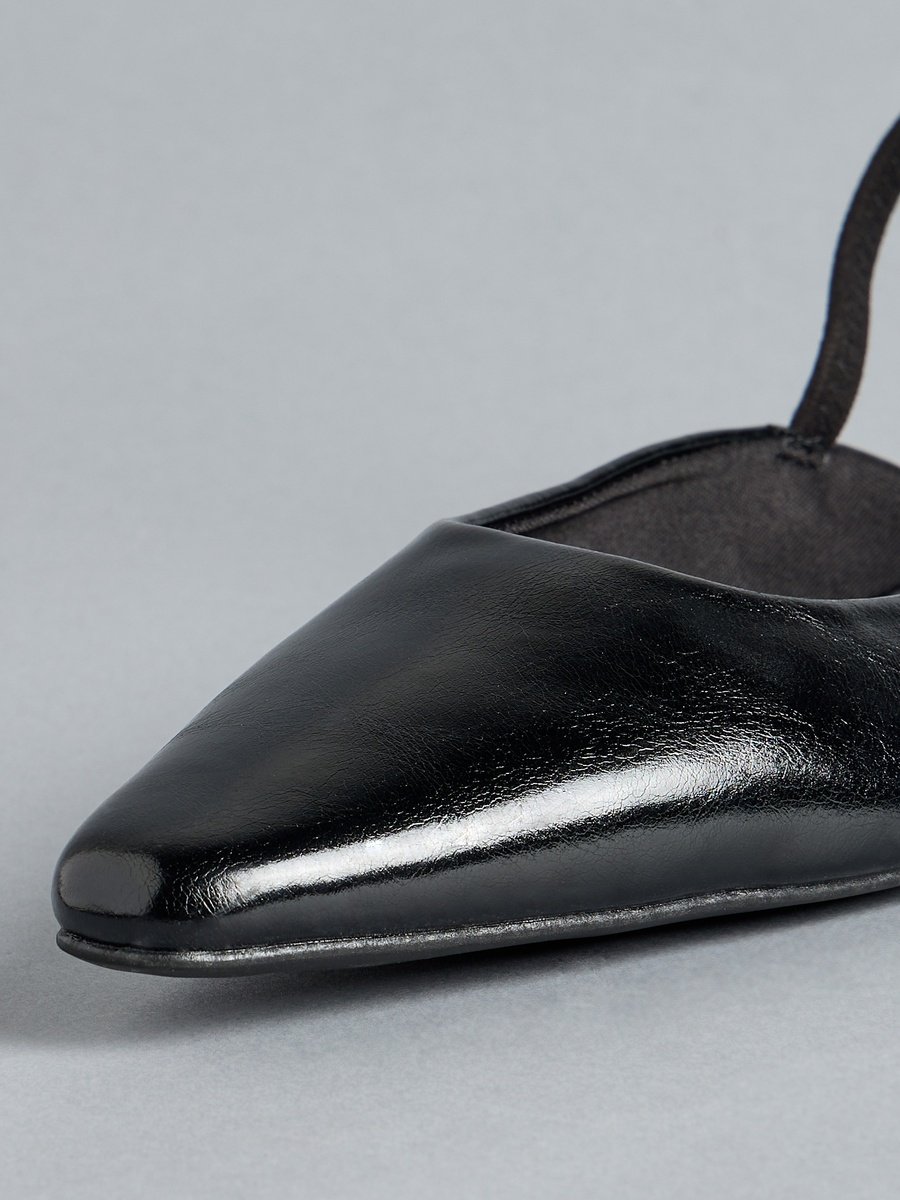 Plain Pointed Toe Slingback Shoes