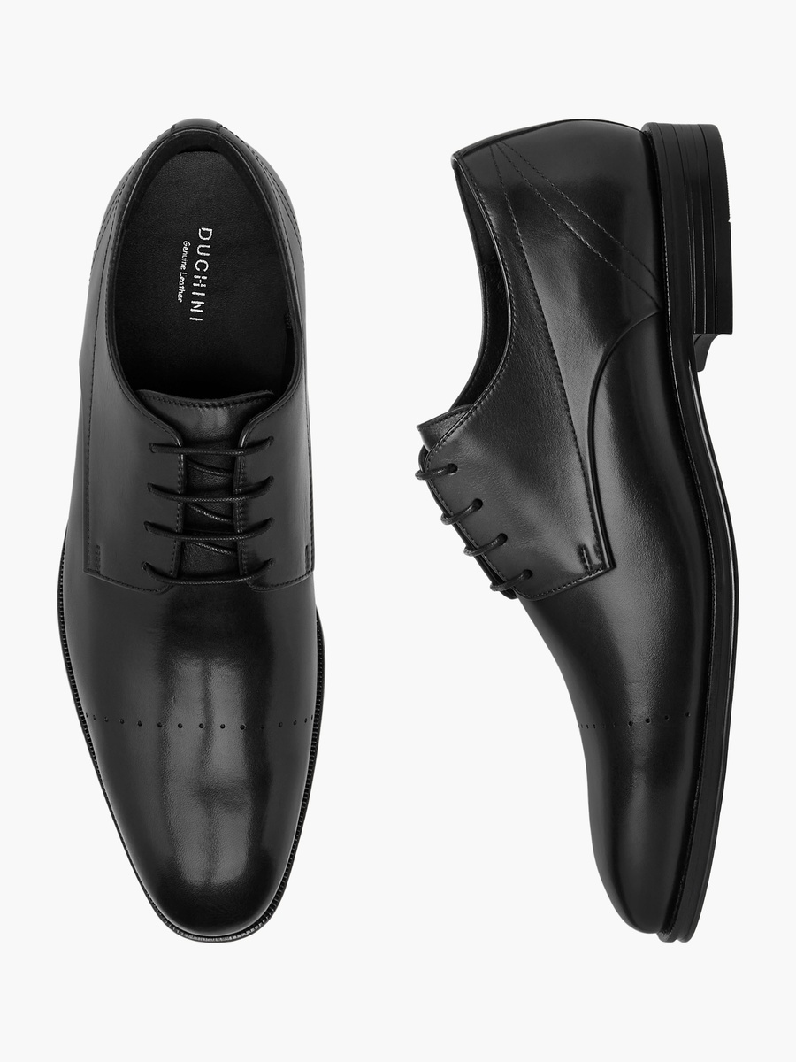 Men Solid Lace-Up Derby Shoes