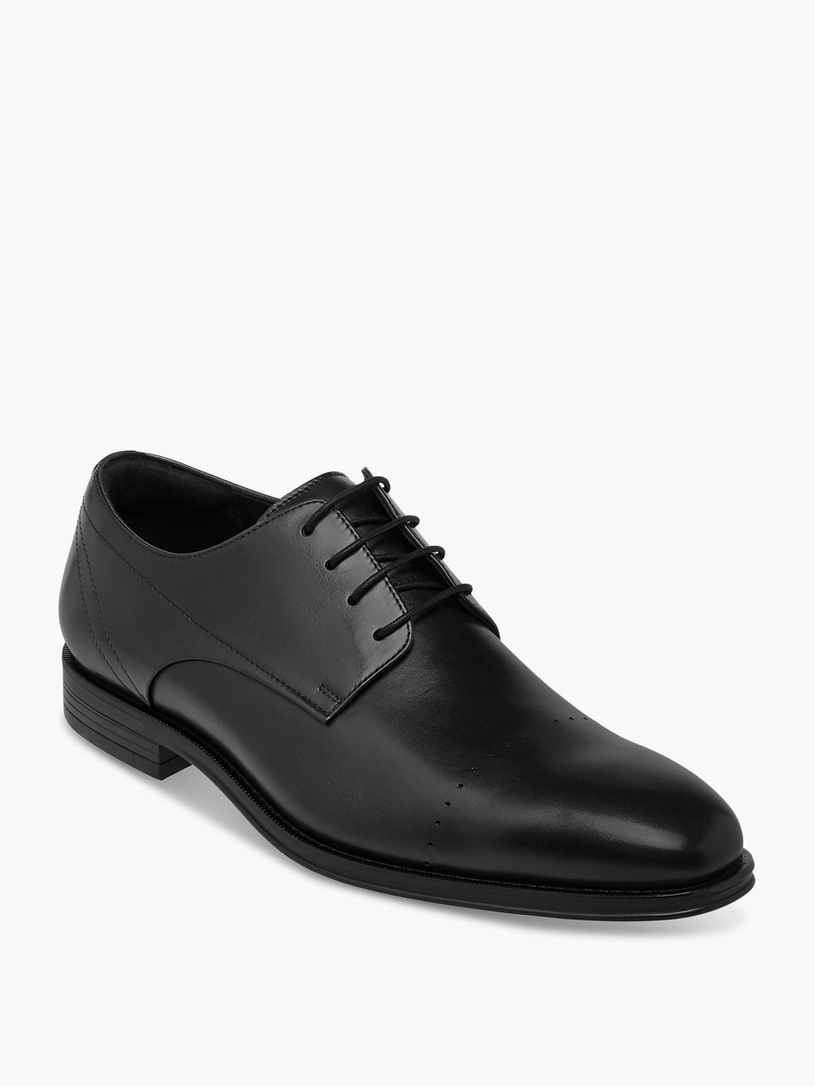 Men Solid Lace-Up Derby Shoes