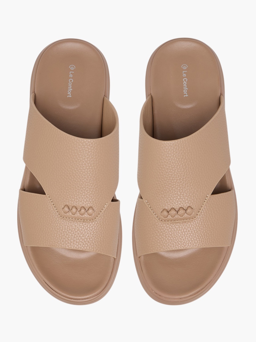 Textured Slip-On Comfort Sandals