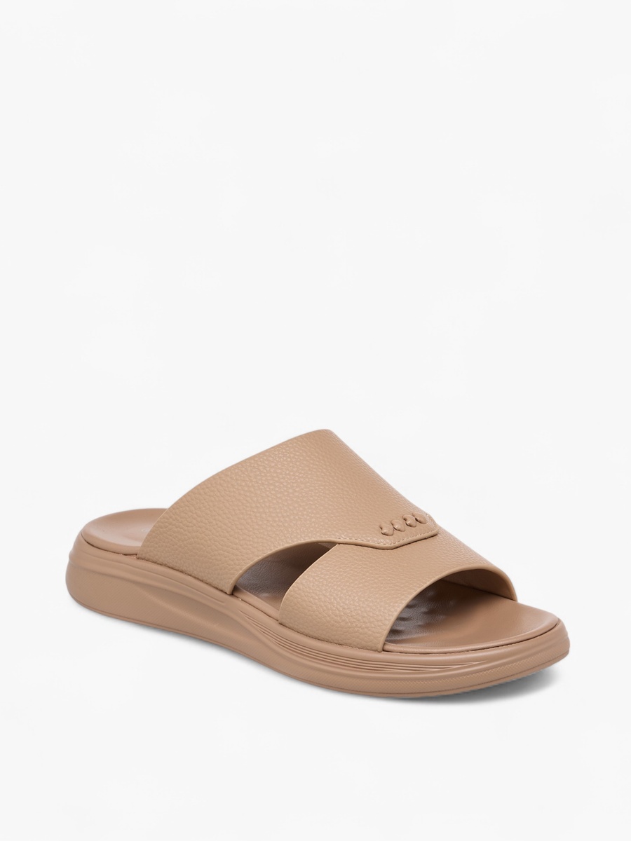 Textured Slip-On Comfort Sandals