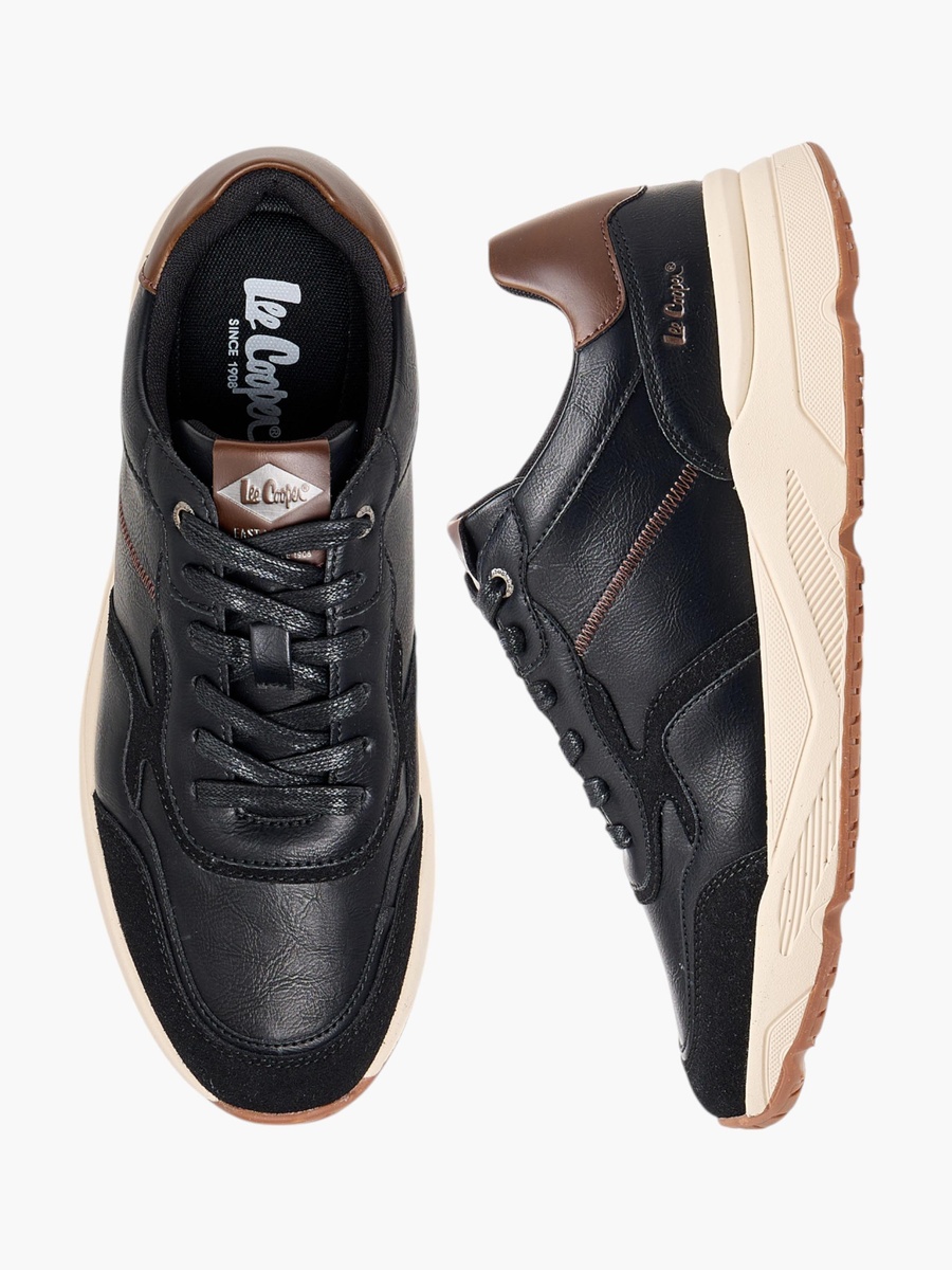 Men Panelled Lace-Up Sneakers
