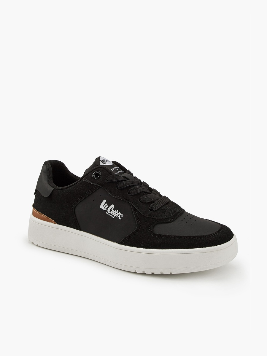 Men Panelled Lace-Up Sneakers