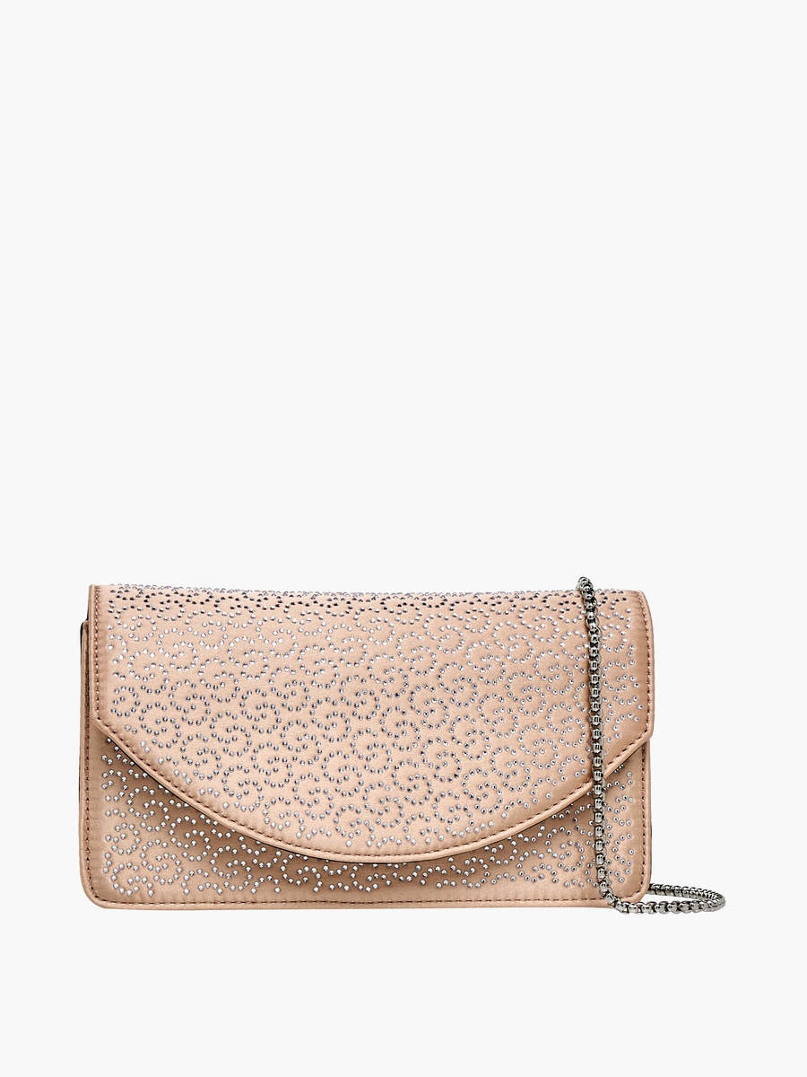Embellished Crossbody Bag with Chain Strap