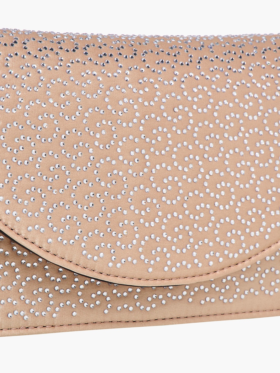 Embellished Crossbody Bag with Chain Strap