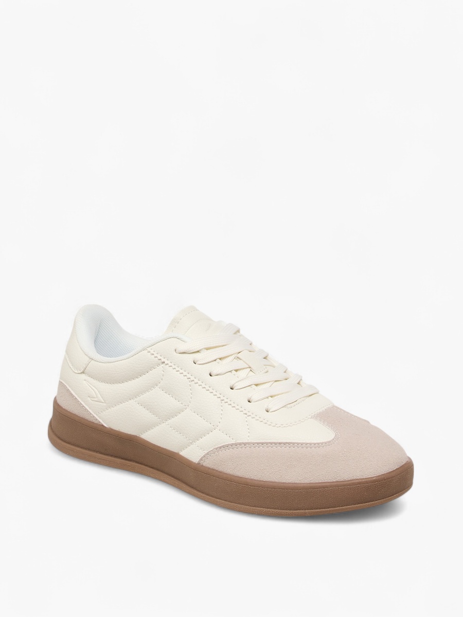 Panelled Sneakers with Lace-Up Closure