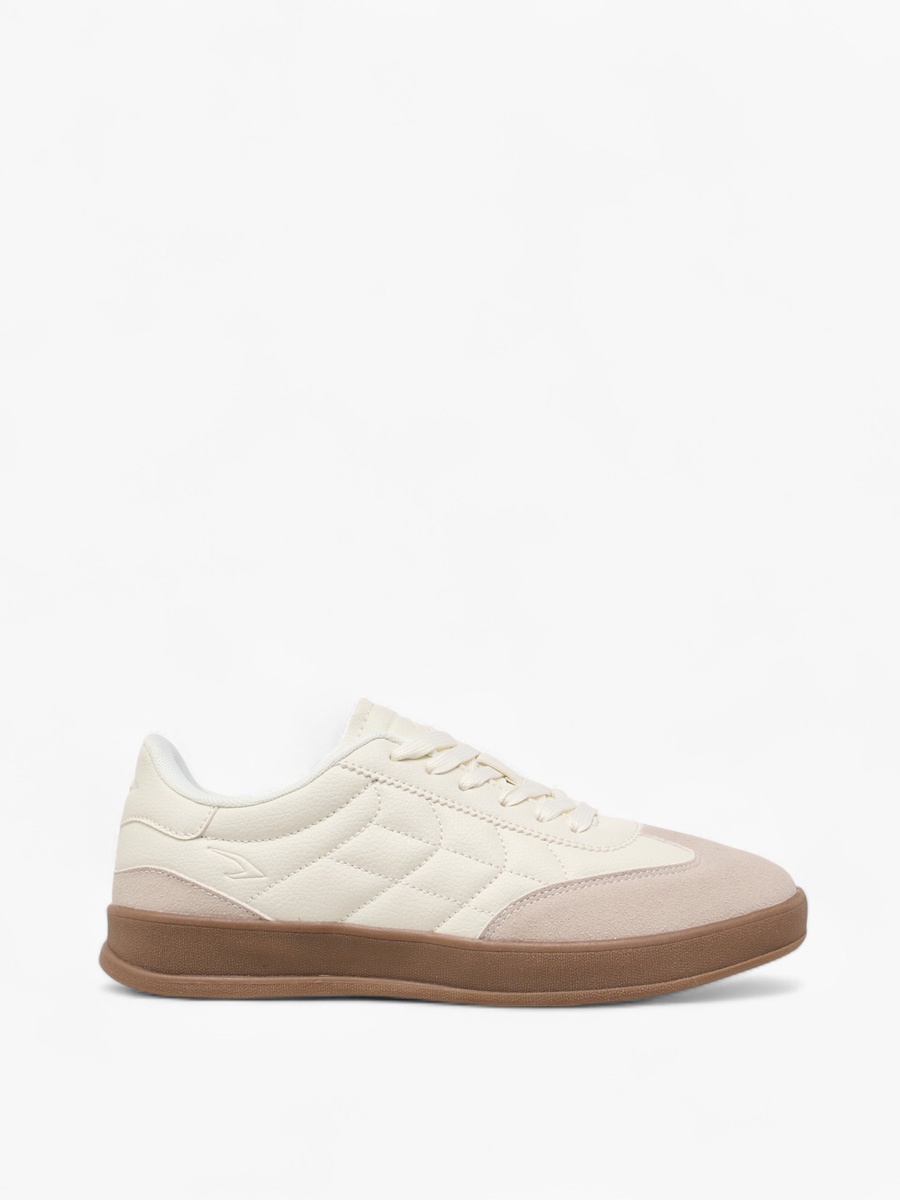 Panelled Sneakers with Lace-Up Closure