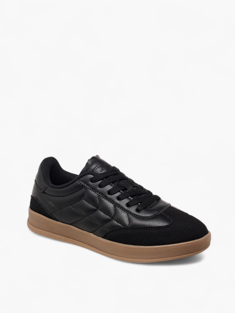 Panelled Sneakers with Lace-Up Closure
