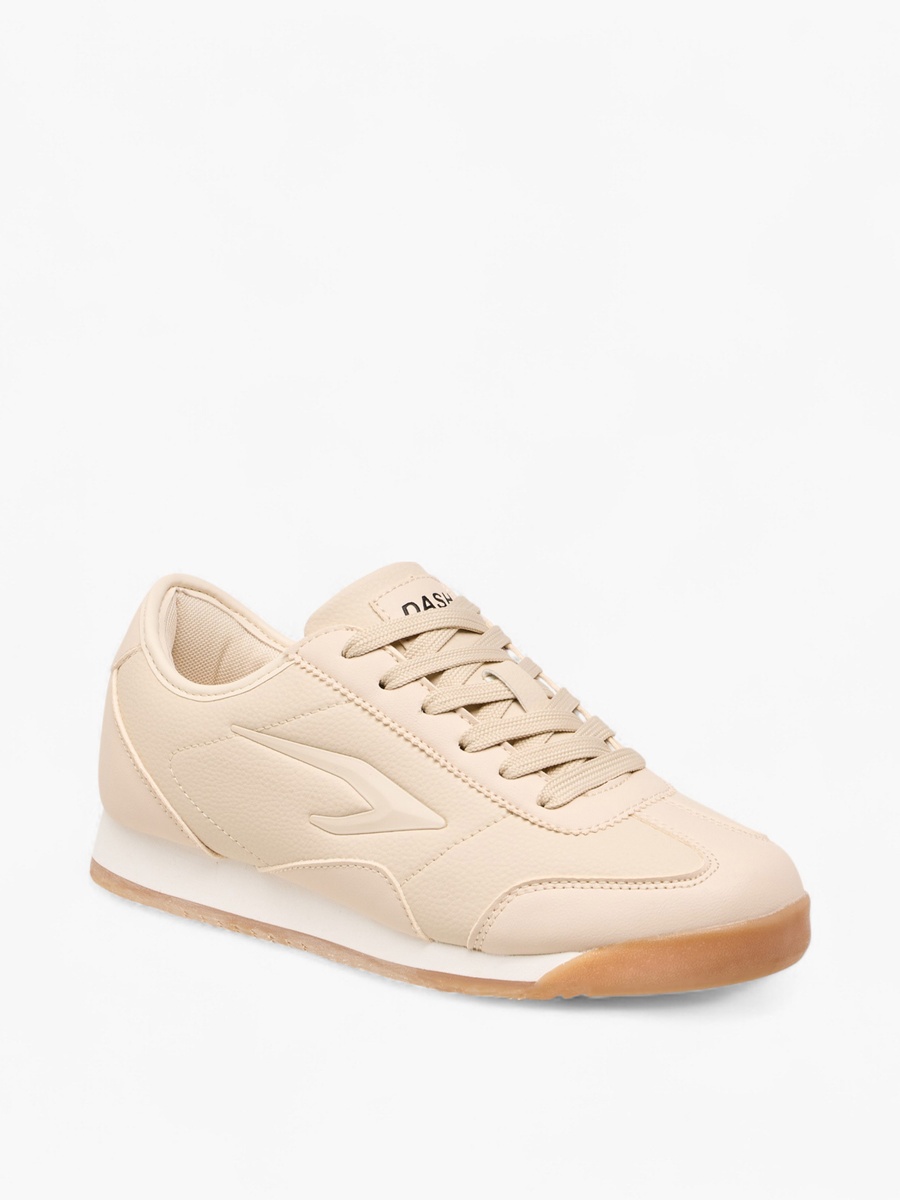 Panelled Sneakers with Lace-Up Closure