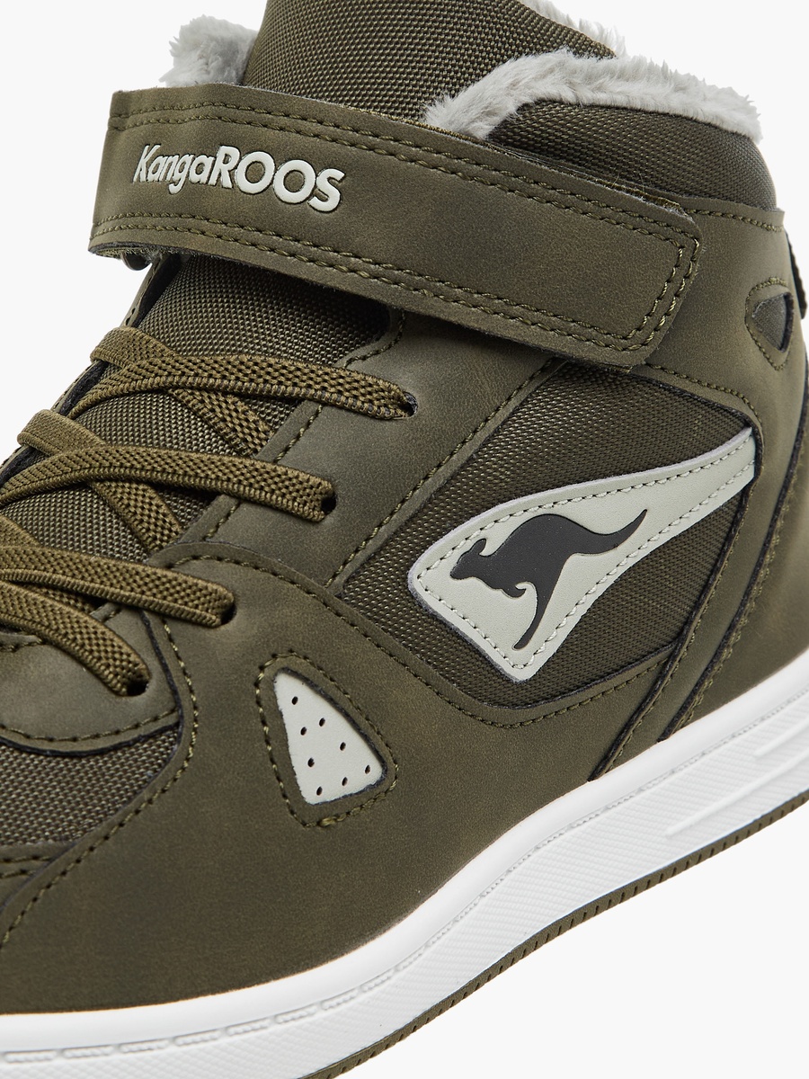 Women Panelled High Top Sneakers with Hook and Loop Closure