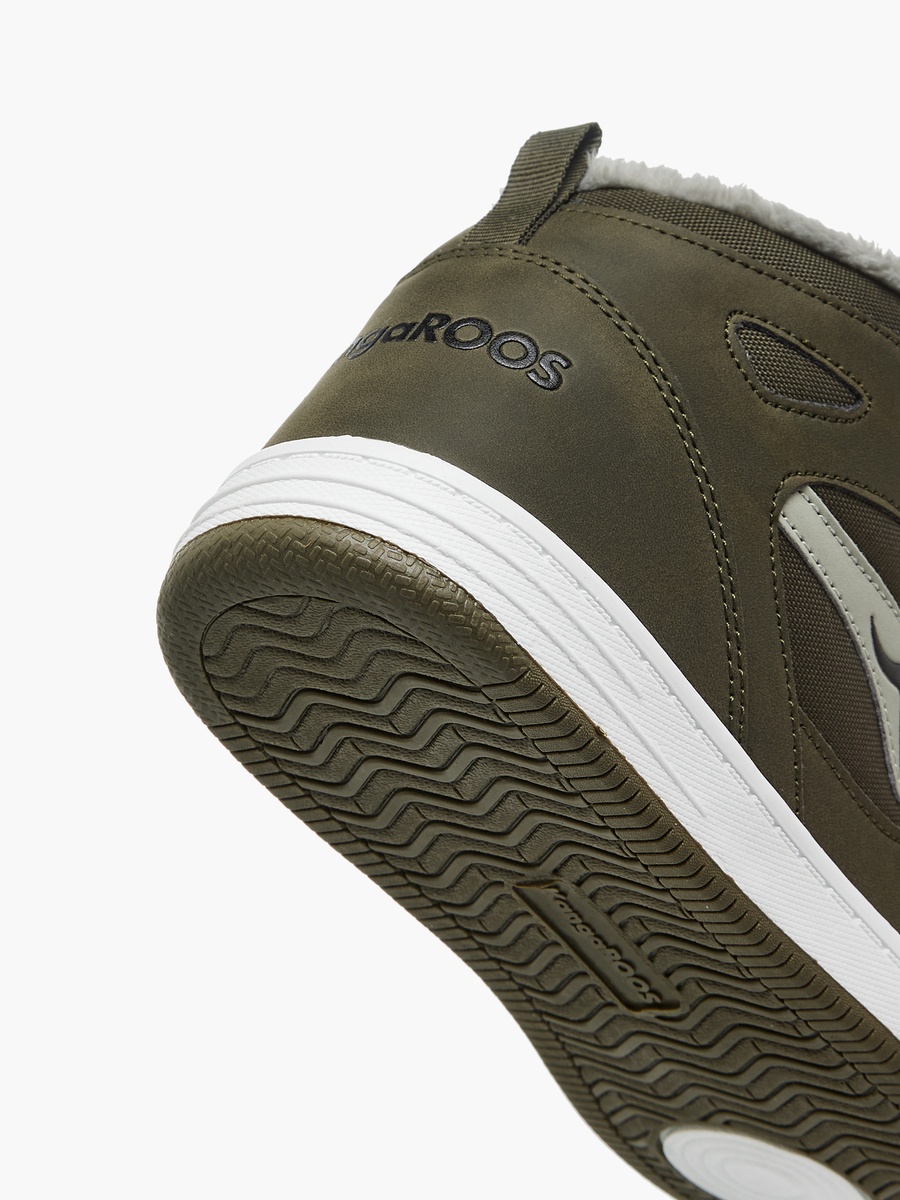 Women Panelled High Top Sneakers with Hook and Loop Closure