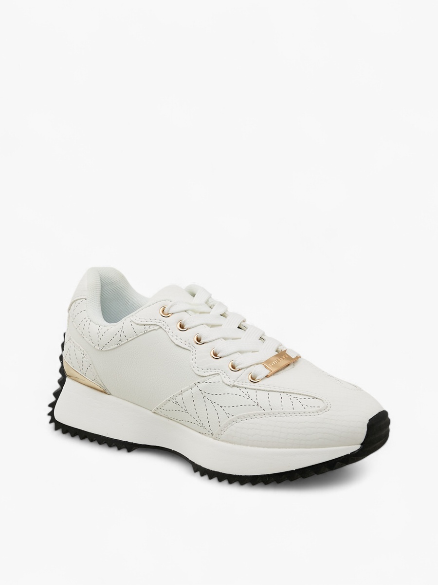 Women Panelled Lace-Up Sneakers