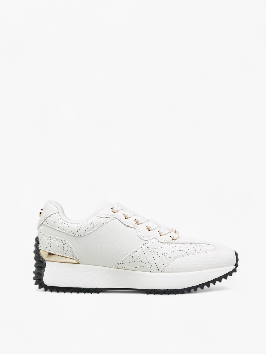 Women Panelled Lace-Up Sneakers