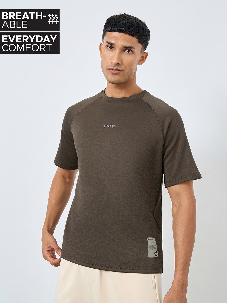 Oversized Minimal Print Heavy Jersey T-Shirt