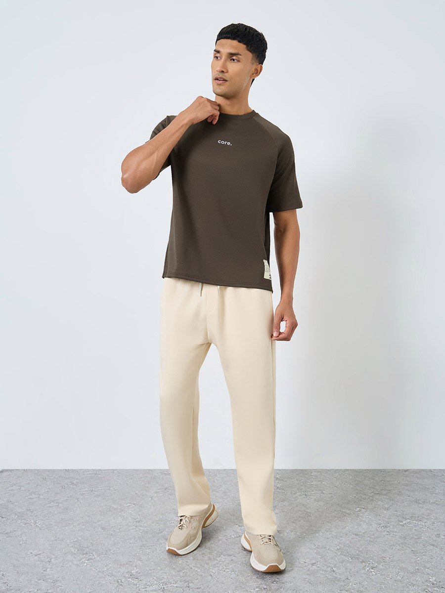 Oversized Minimal Print Heavy Jersey T-Shirt