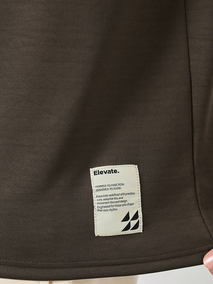 Oversized Minimal Print Heavy Jersey T-Shirt