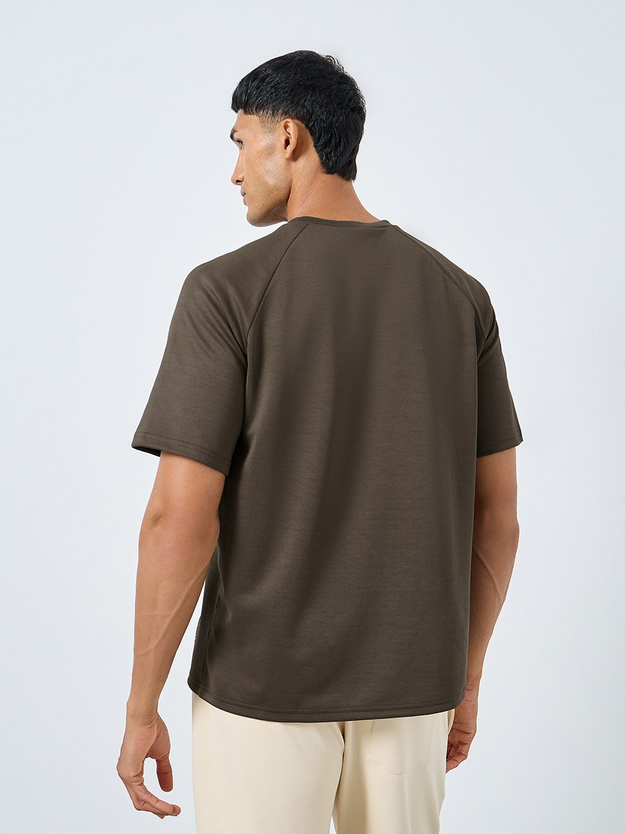 Oversized Minimal Print Heavy Jersey T-Shirt