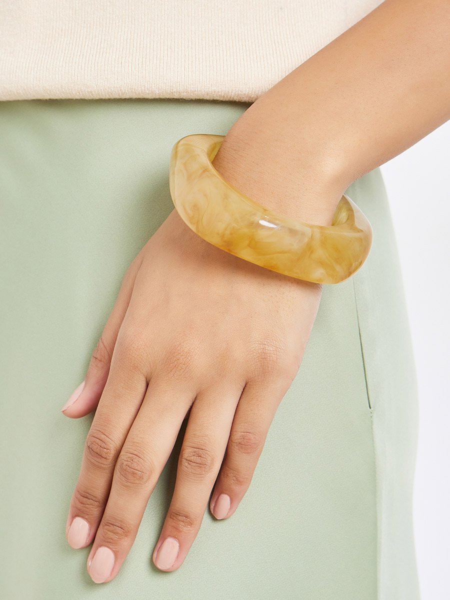 Marbled Geometric Bracelet