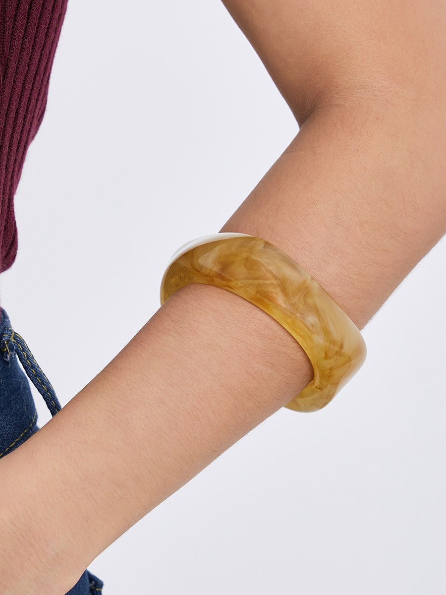 Marbled Geometric Bracelet