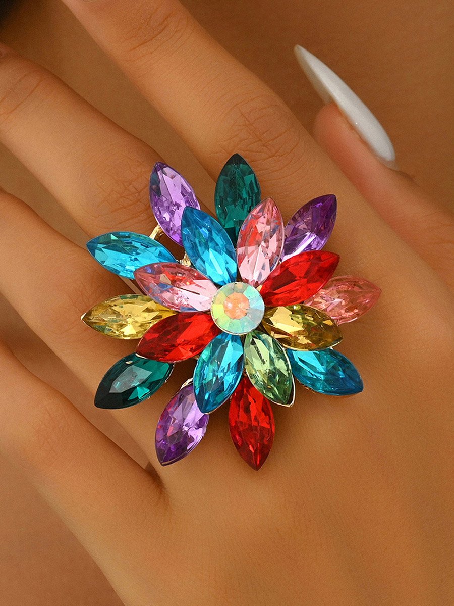 Multi Flower Statement Ring