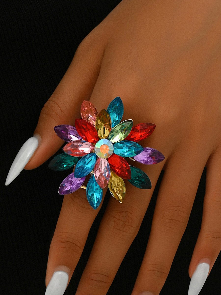 Multi Flower Statement Ring