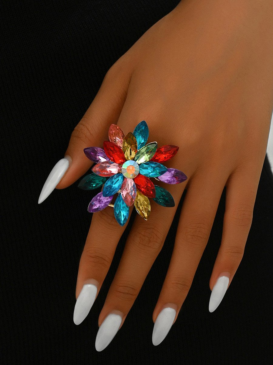 Multi Flower Statement Ring
