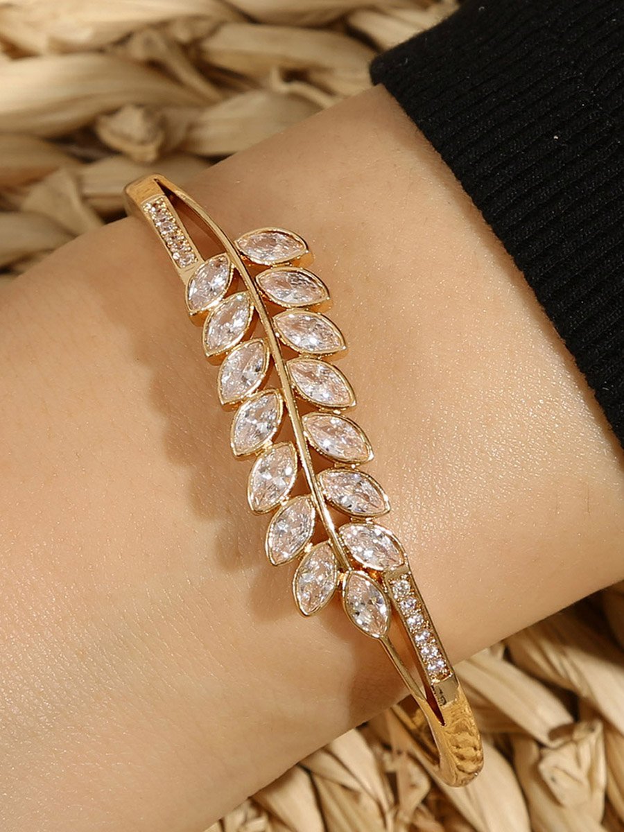 Leaf Embellished Bangle