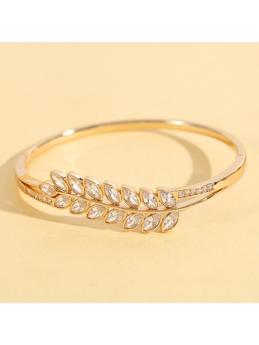 Leaf Embellished Bangle