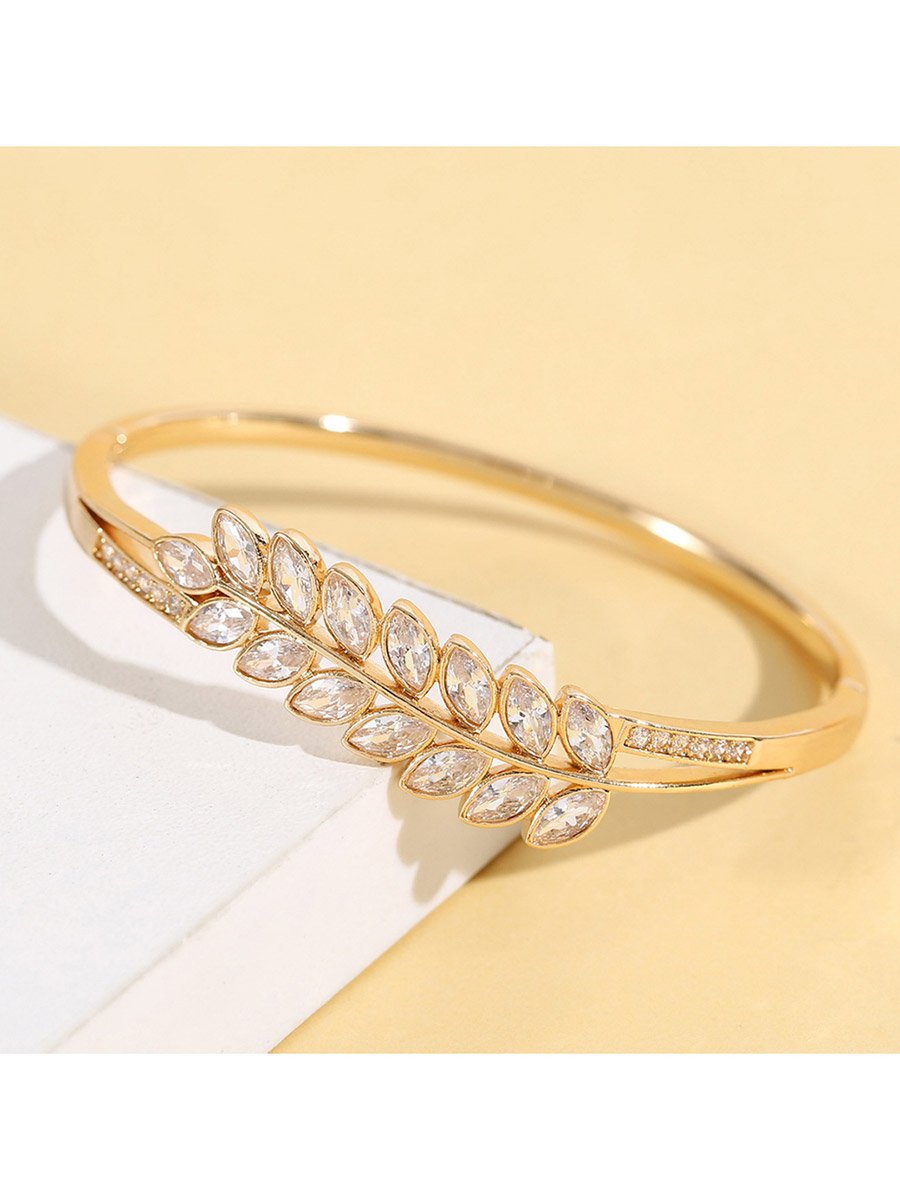 Leaf Embellished Bangle
