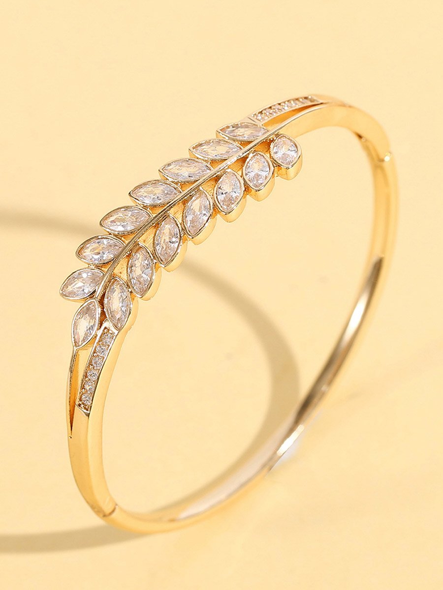 Leaf Embellished Bangle