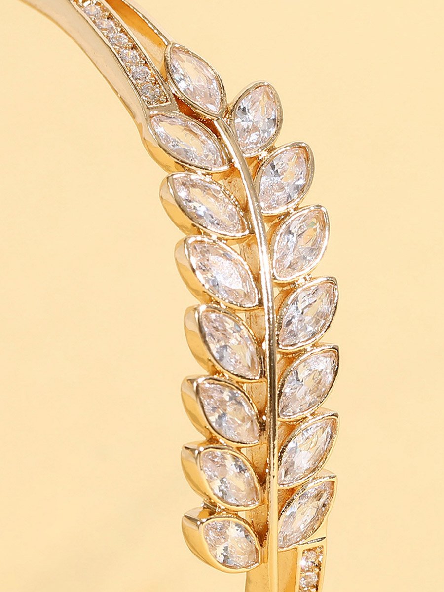 Leaf Embellished Bangle