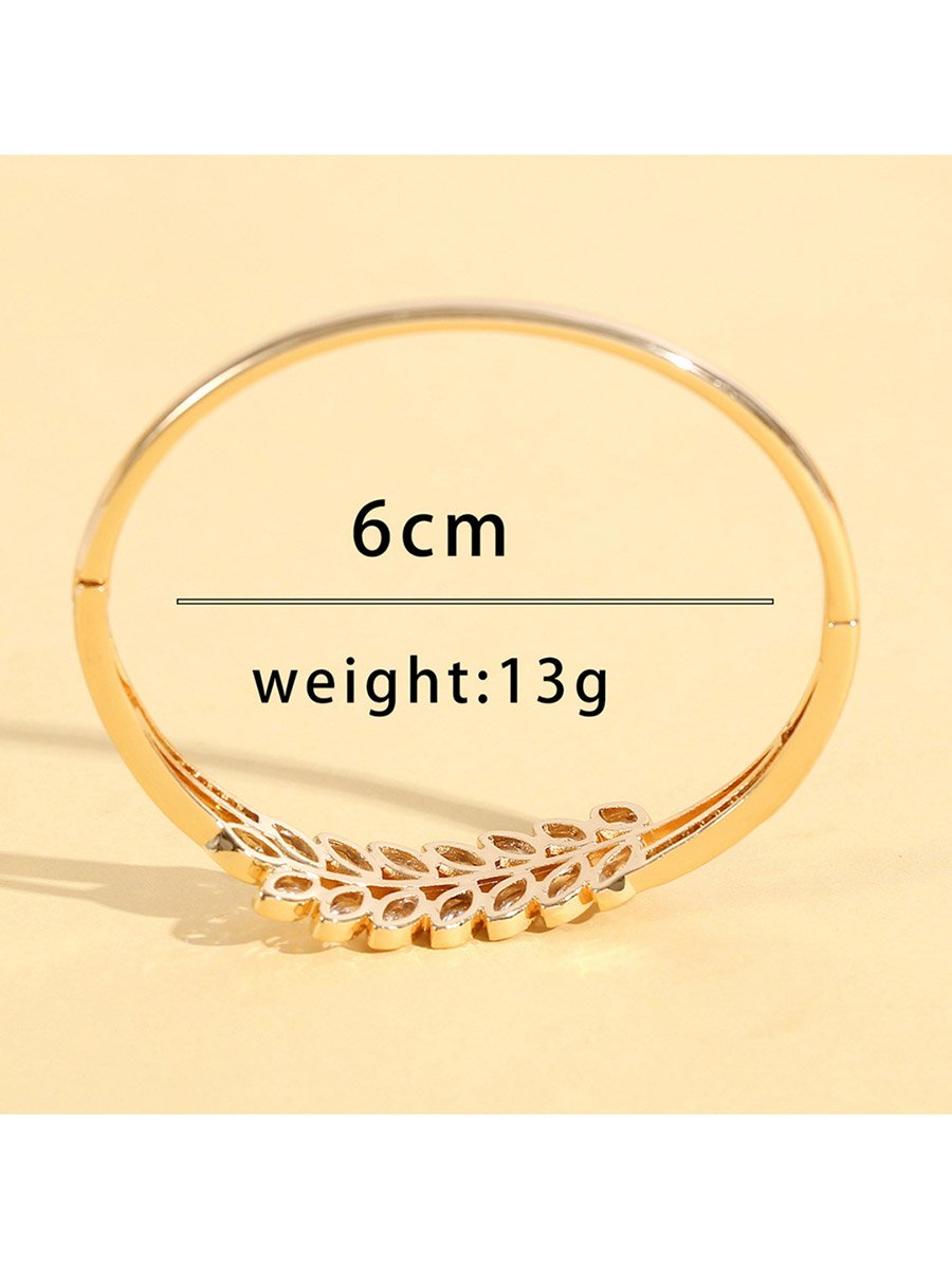 Leaf Embellished Bangle