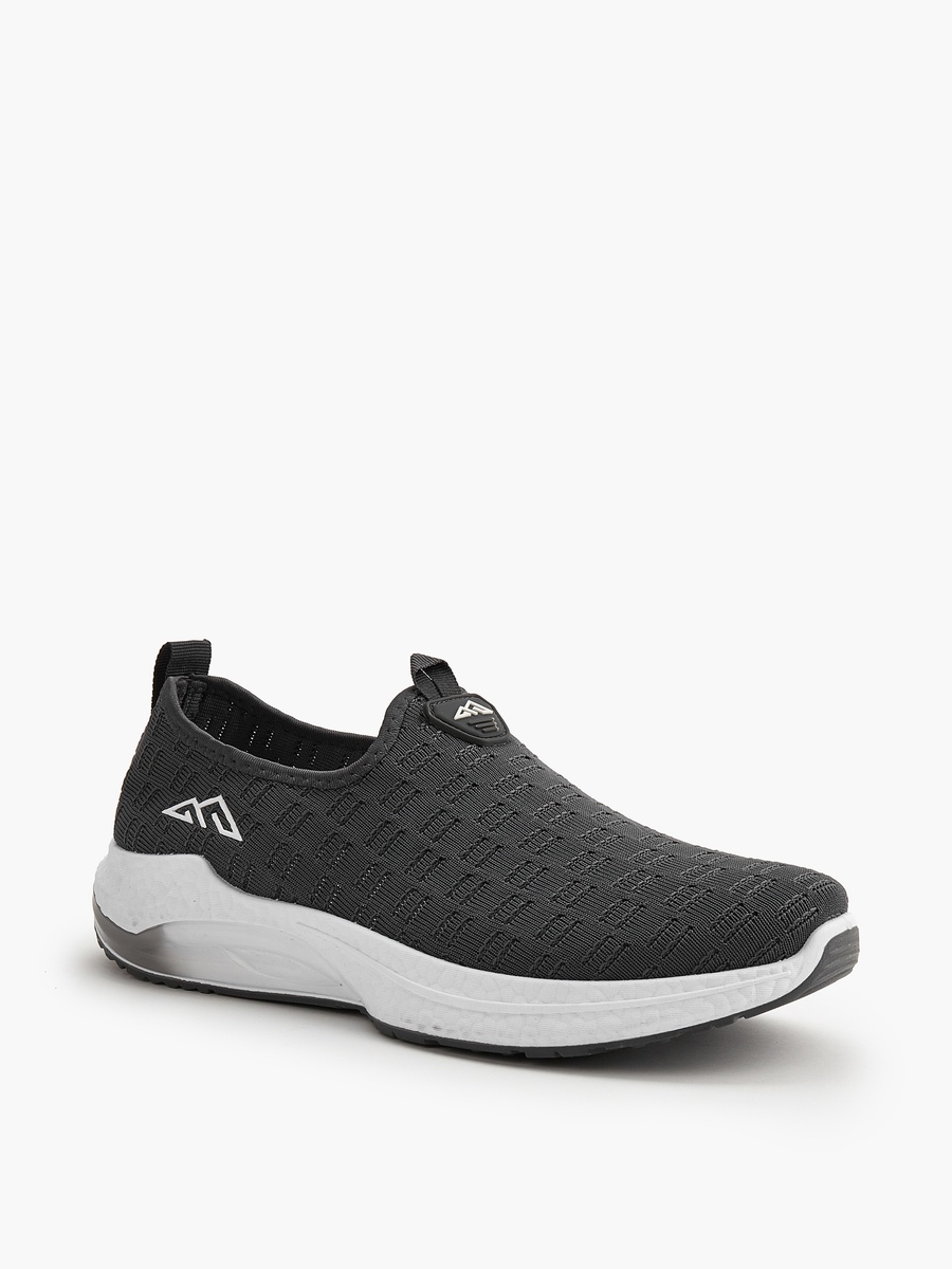 Textured Slip-On Sports Shoes with Pull Tab
