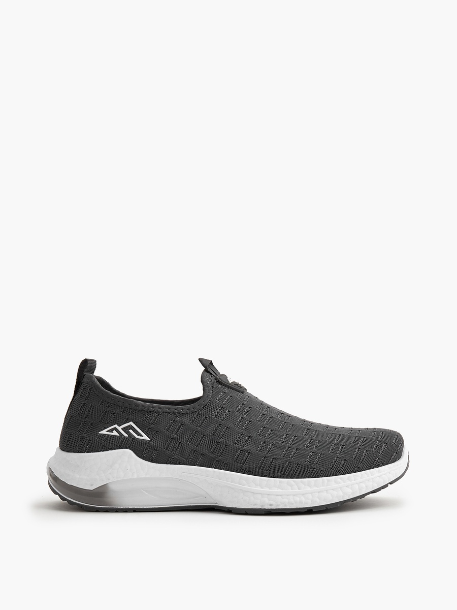 Textured Slip-On Sports Shoes with Pull Tab