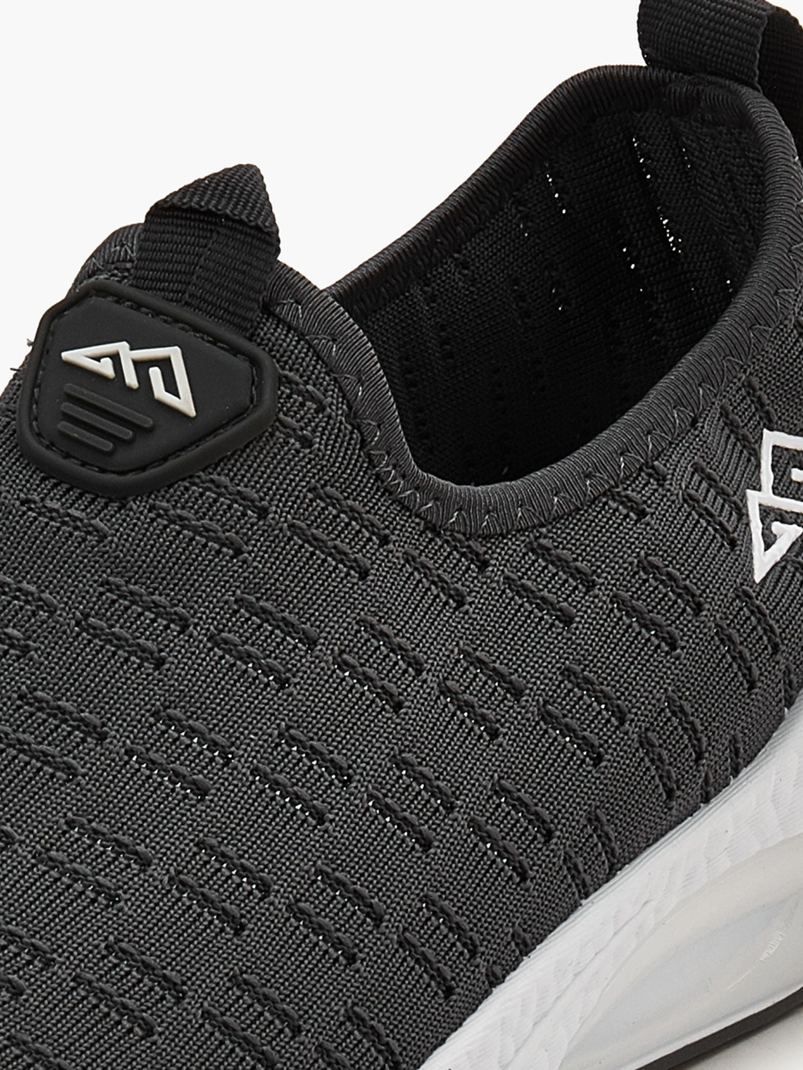 Textured Slip-On Sports Shoes with Pull Tab