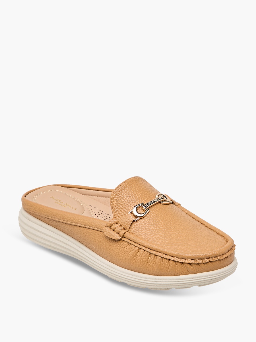 Metal Accent Slip-On Mules