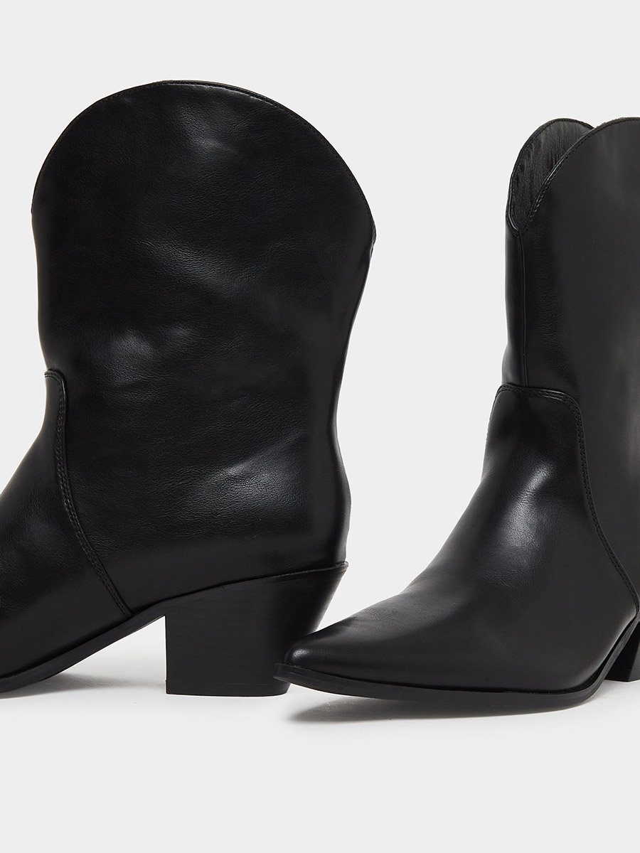 Black Western Ankle Boots