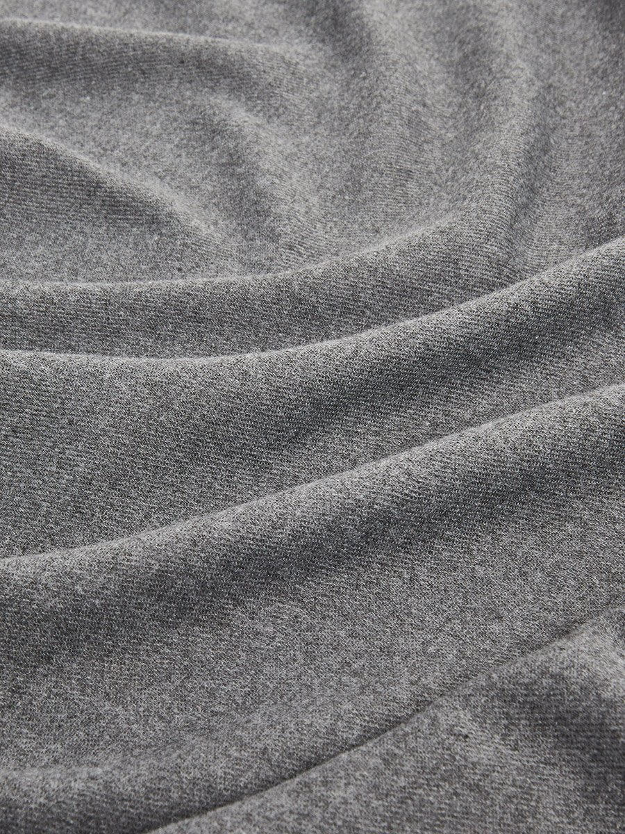 Grey Fringed Scarf