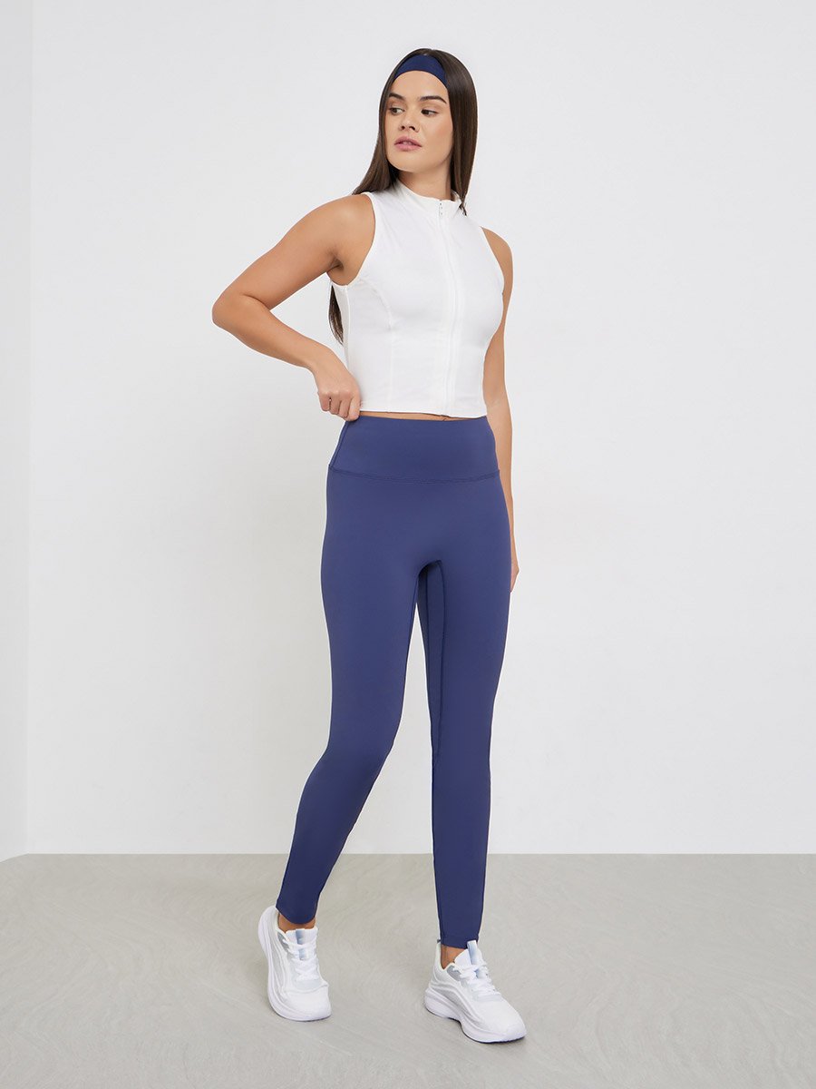 Broad Waist Dual Stitch Line Leggings