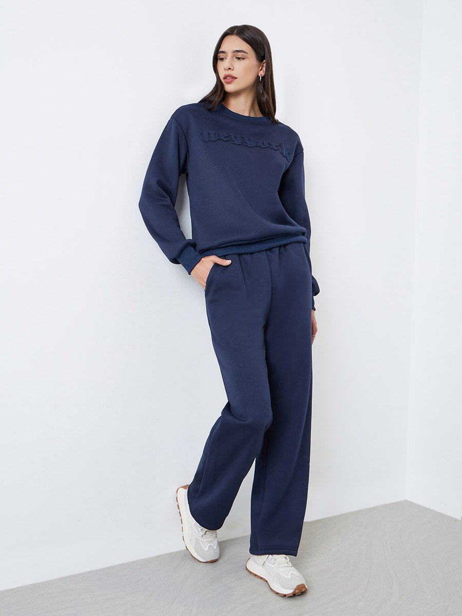 Patchwork Detail Sweatshirt and Joggers Co-Ords