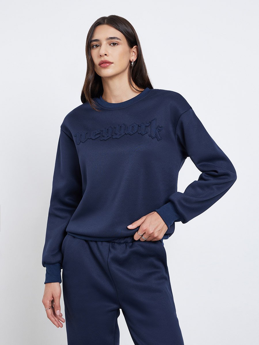 Patchwork Detail Sweatshirt and Joggers Co-Ords