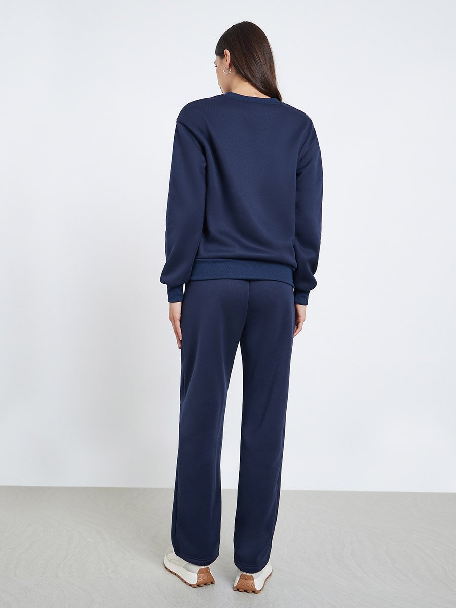 Patchwork Detail Sweatshirt and Joggers Co-Ords