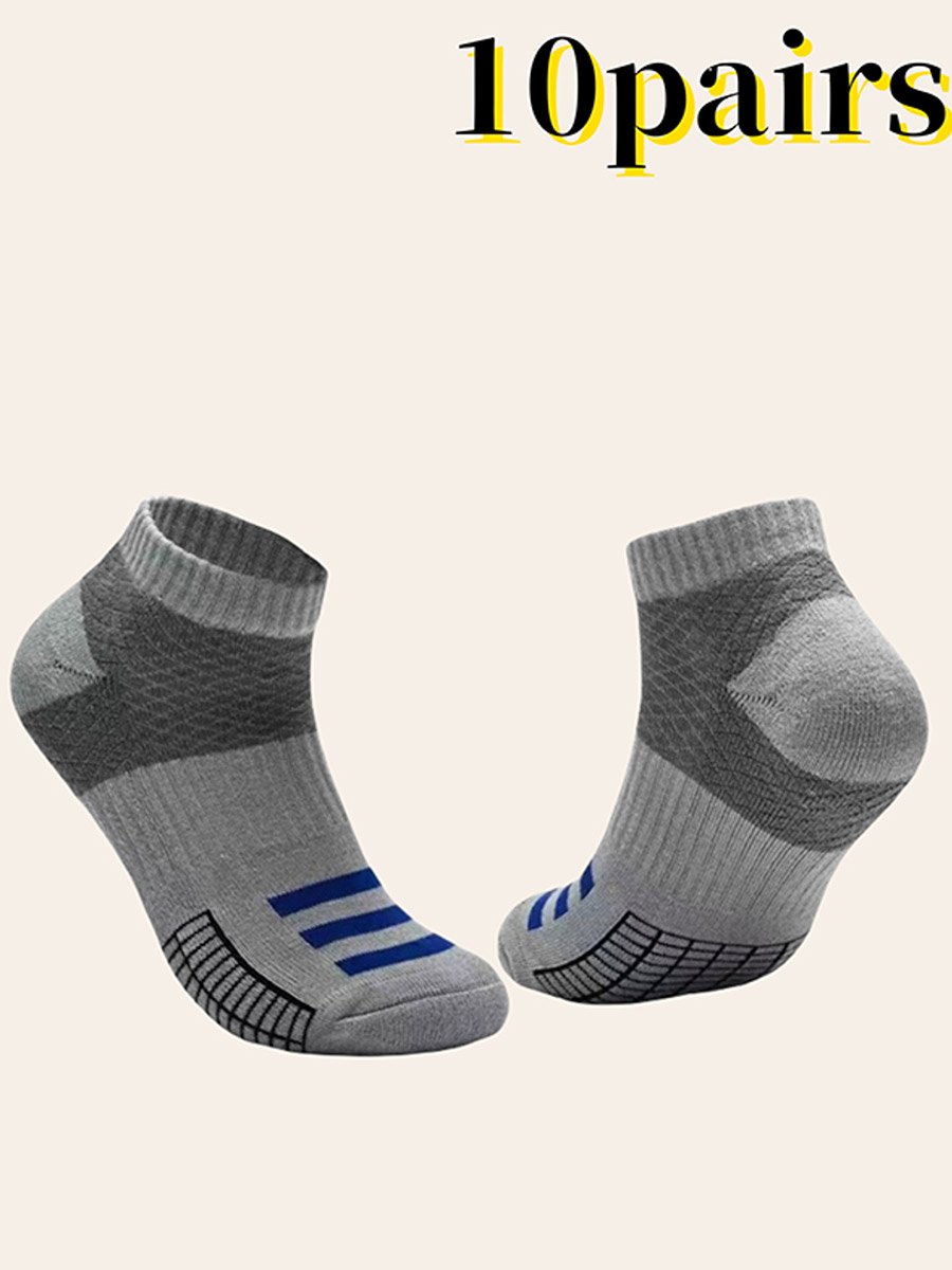 Pack of 10 - Graphic Print Crew Socks