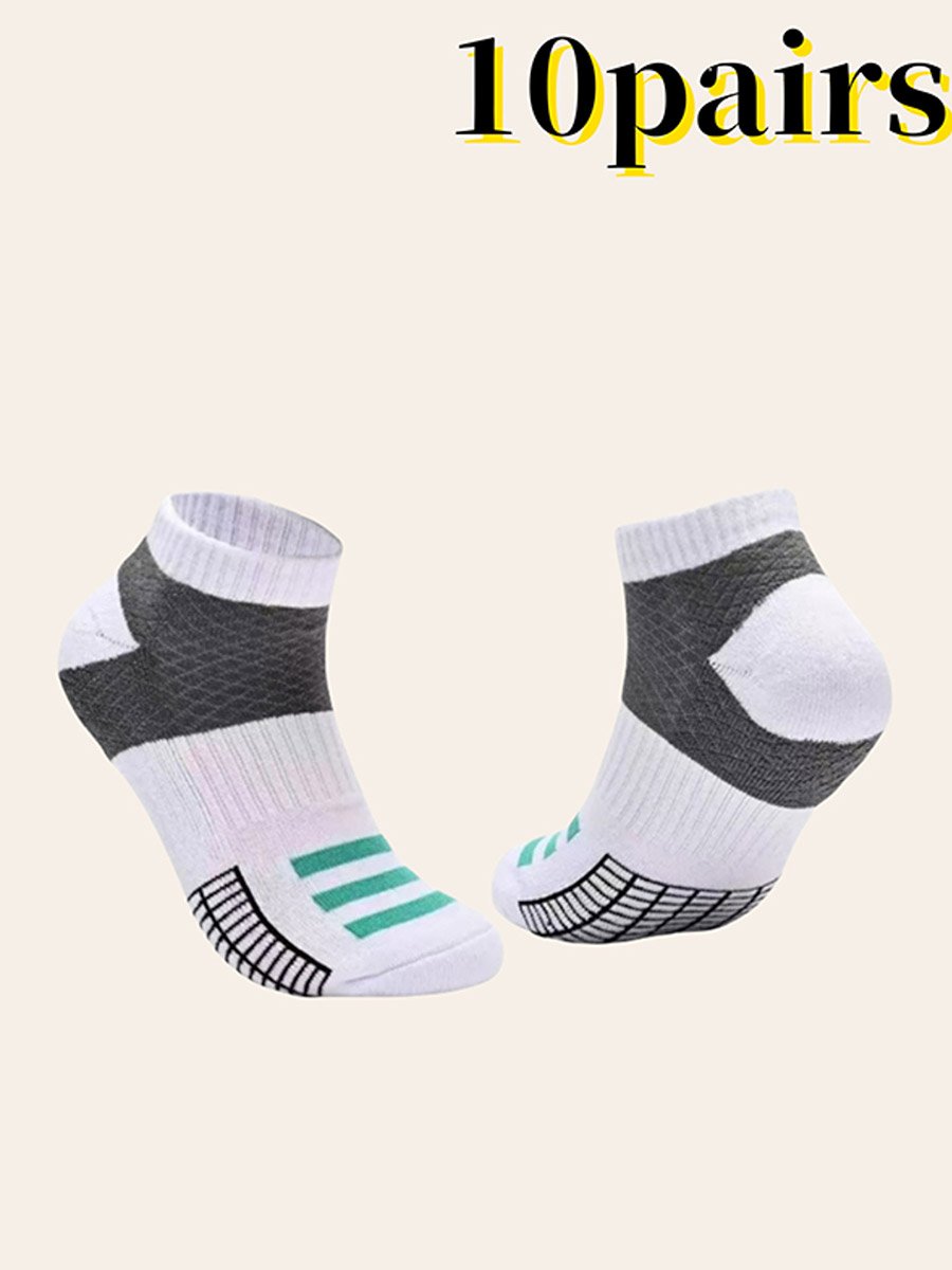Pack of 10 - Graphic Print Crew Socks
