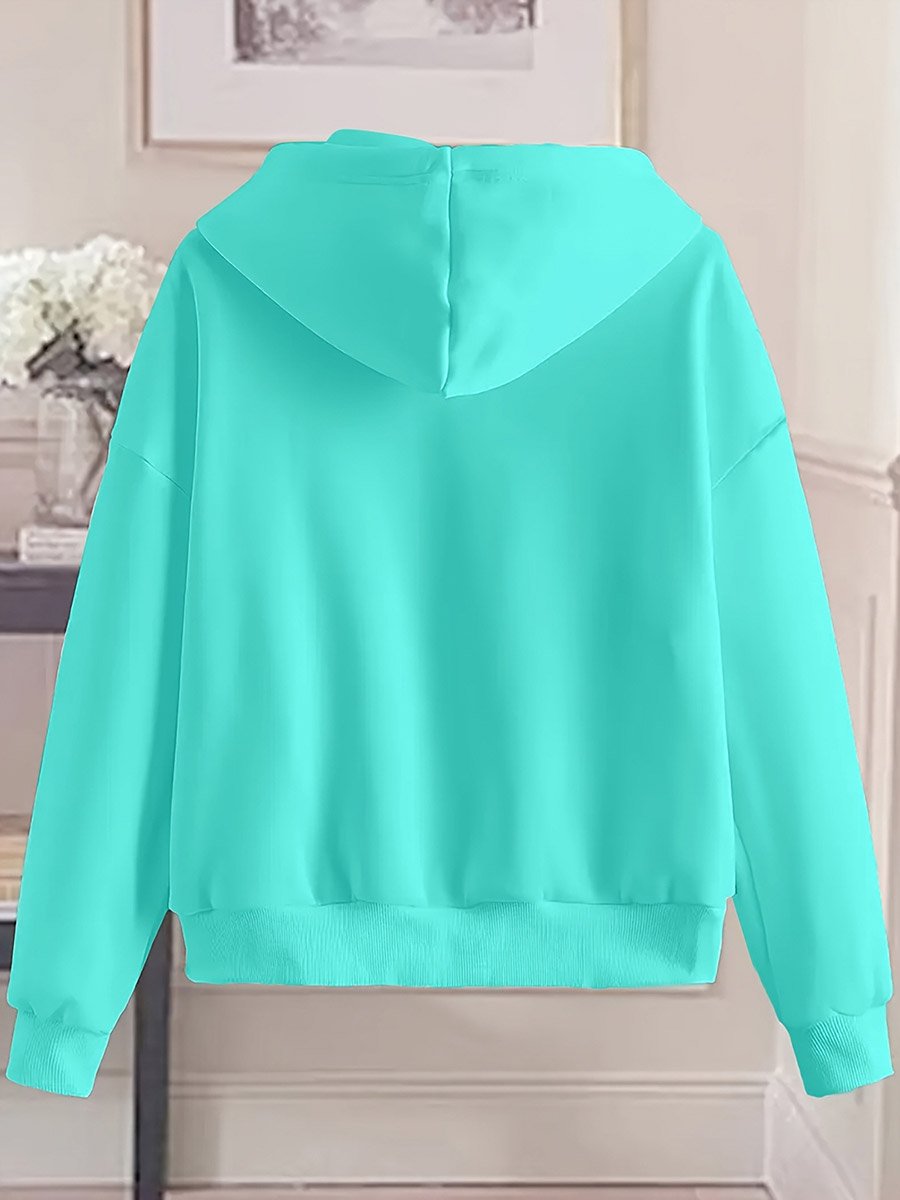 Oversized Mint Green Zip Up Hoodie