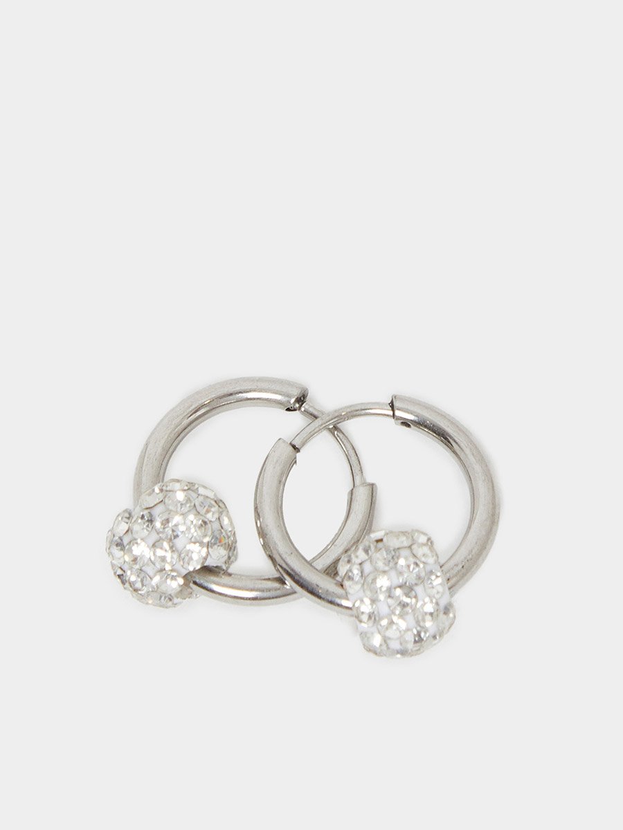 Silver Huggie Earrings